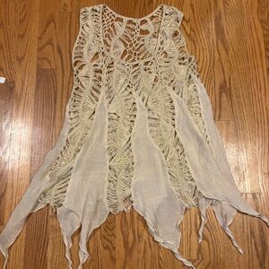 Cream Colored Crochet top